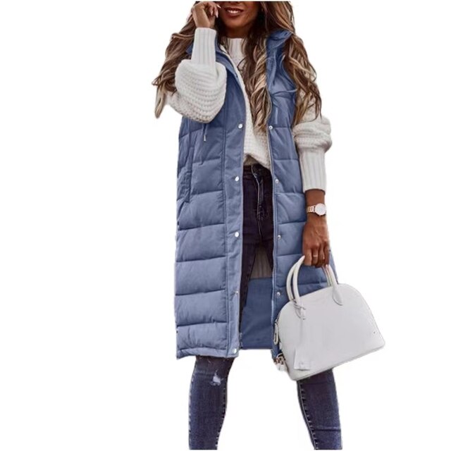 Langer Winter-Westenmantel für Damen