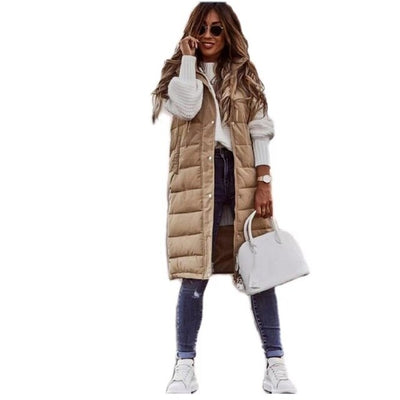Langer Winter-Westenmantel für Damen