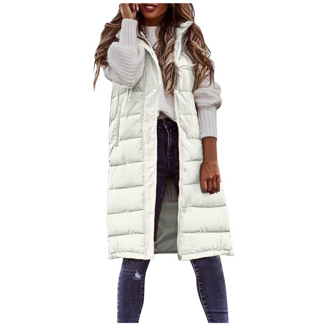 Langer Winter-Westenmantel für Damen