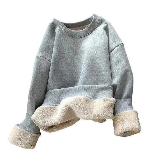 Kuscheliger Kunstpelz-Pullover für Damen