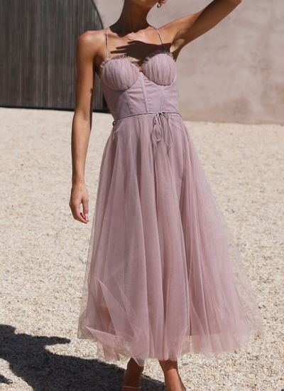 Josephine Elegantes Kleid | Sommerliches Midikleid für Damen, rückenfrei und trägerlos