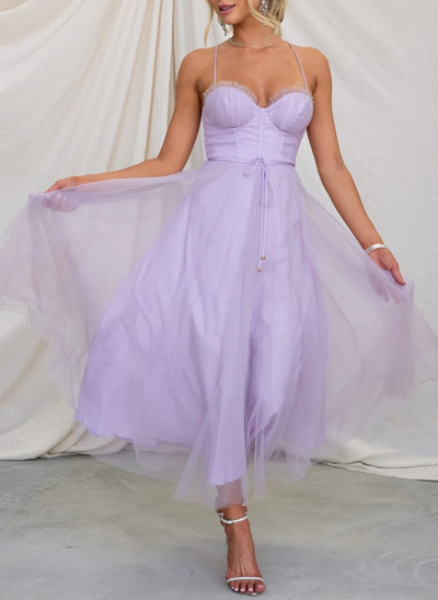 Josephine Elegantes Kleid | Sommerliches Midikleid für Damen, rückenfrei und trägerlos