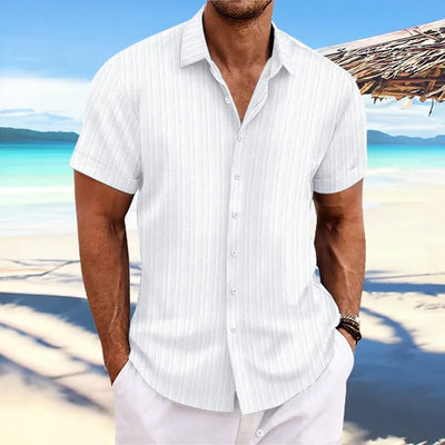 Klassisches Herren Strand Hemd aus Baumwolle