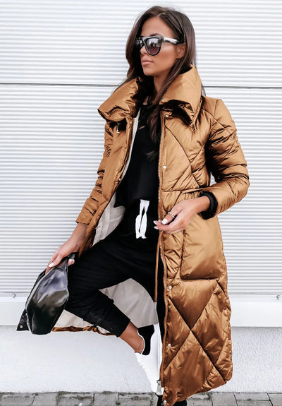 Lange Parka-Winterjacke für Damen