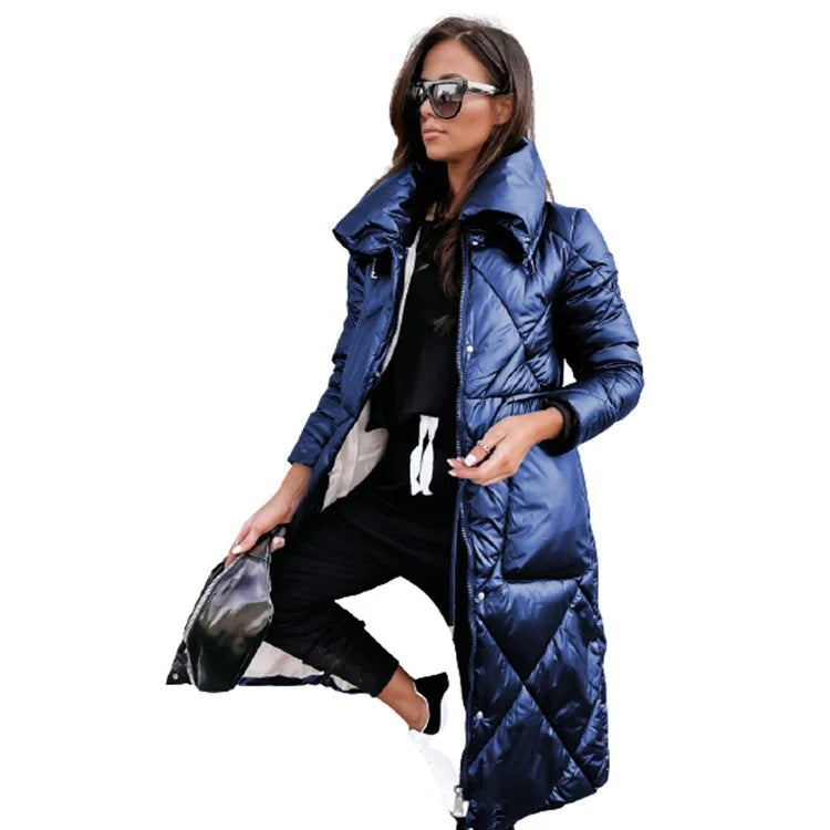 Lange Parka-Winterjacke für Damen