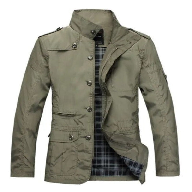 Lässige, karierte Winterjacke für Männer
