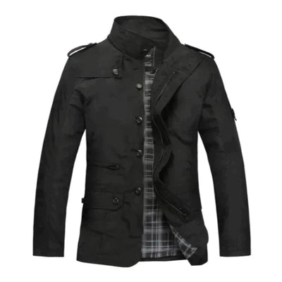 Lässige, karierte Winterjacke für Männer