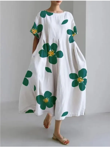 Amalia Blumenkleid | Stilvolles Kleid mit übergroßem Blumenmuster
