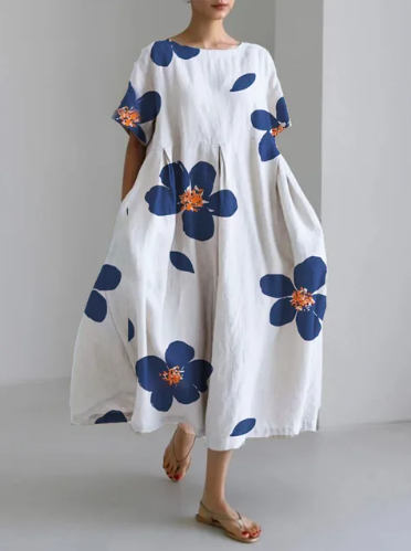 Amalia Blumenkleid | Stilvolles Kleid mit übergroßem Blumenmuster
