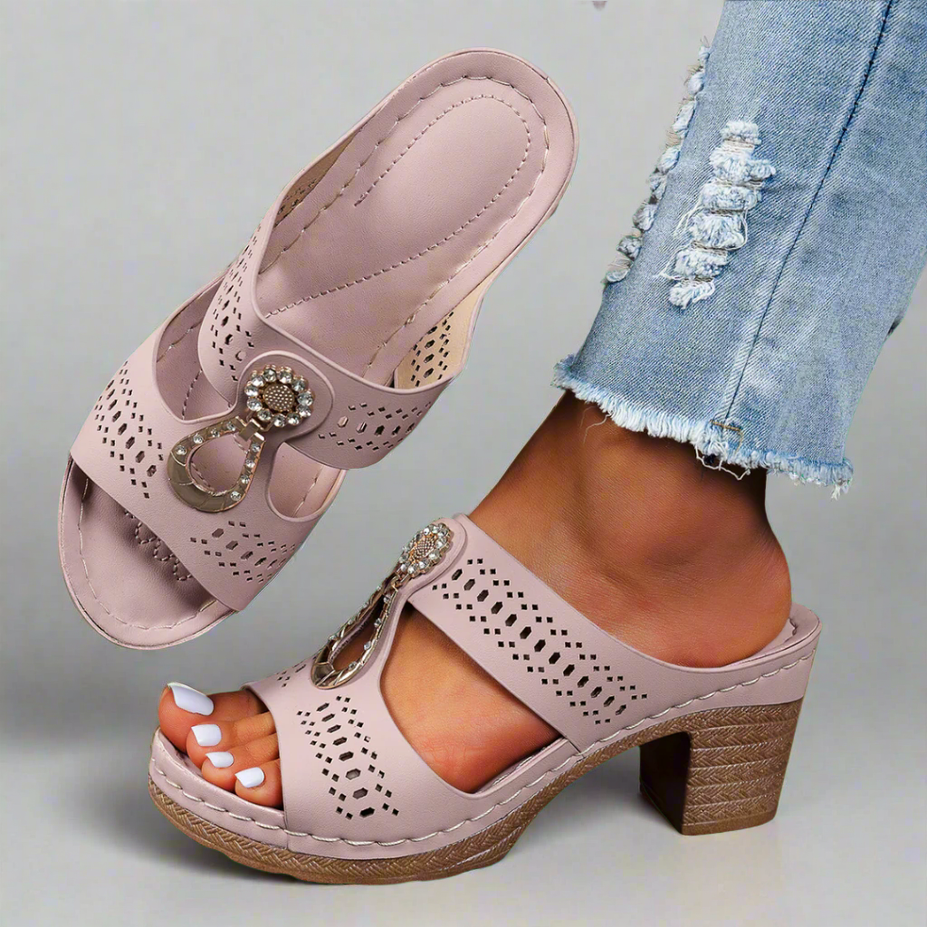 Frederick | Orthopädische Sandalen mit Strass-Komfort