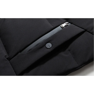 Zip-up Parka Jacke mit Pelzkapuze für Herren