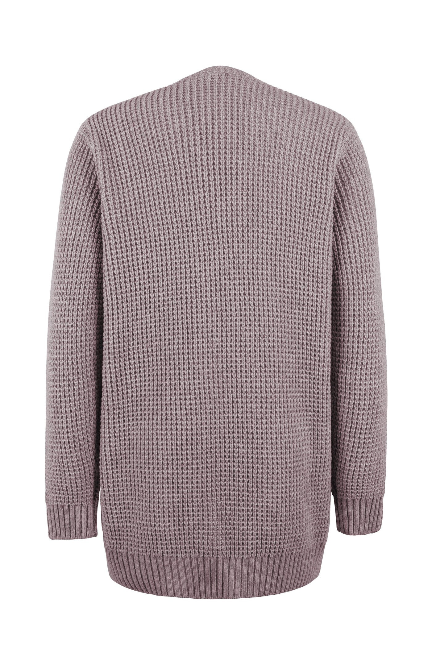Lange Strickjacke mit Taschen für Frauen
