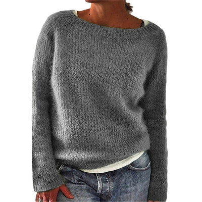 Klassischer Strickpullover für Frauen