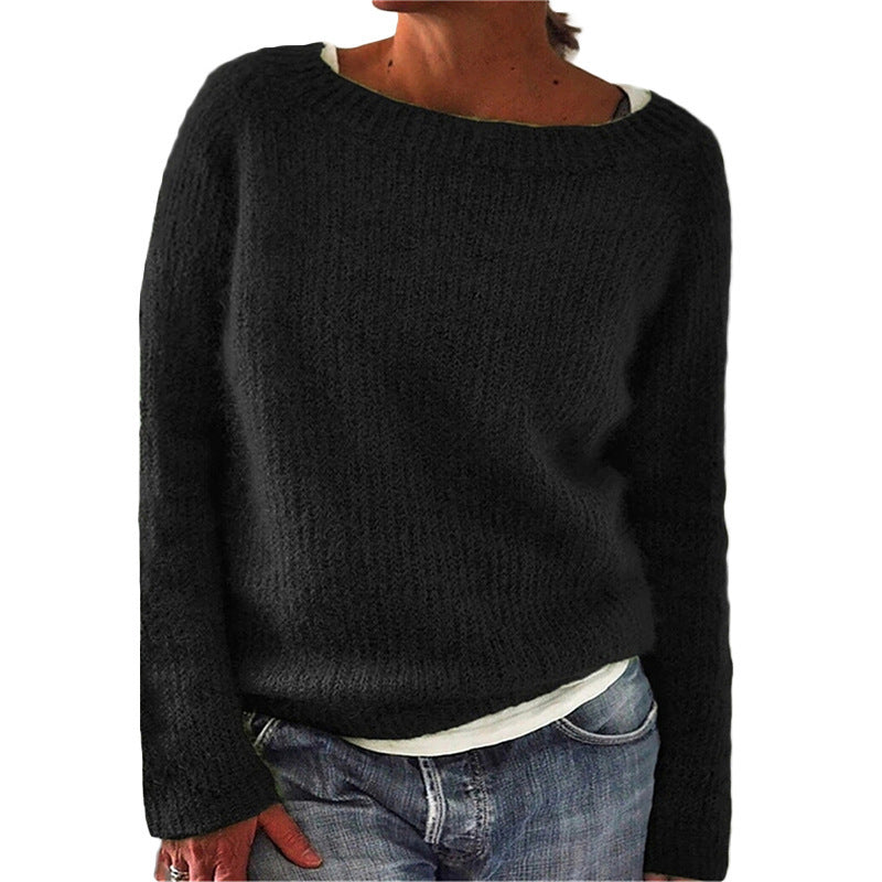 Klassischer Strickpullover für Frauen