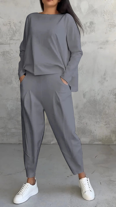 Elegantes Zweiteiliges Hosenset für Damen