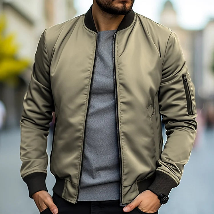 Schmal geschnittene Zip-Up Jacke für Männe