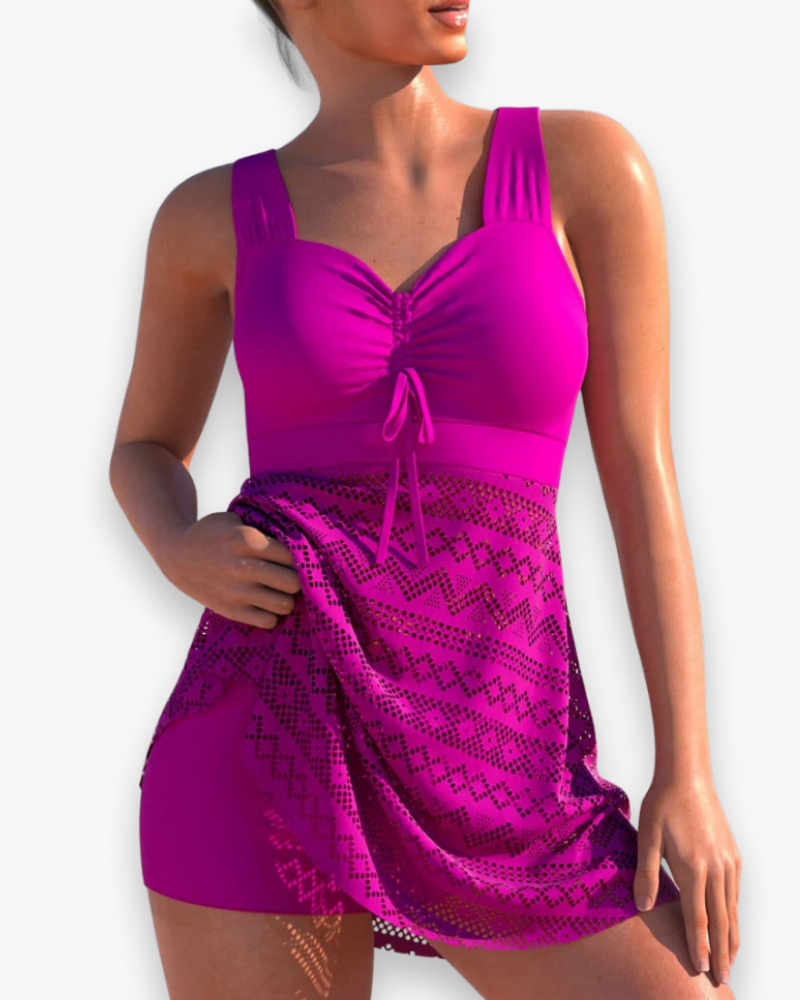 Damen Elegantes Gepolstertes Tankini-Set | Strandmode
