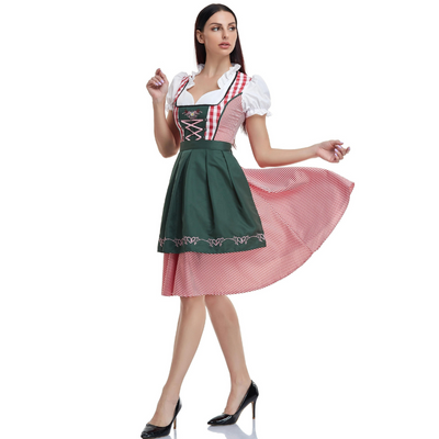 Damen Elegantes Traditionelles Dirndlkleid | Midi