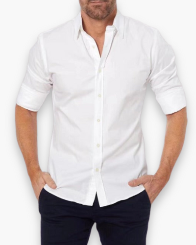 Herren Modisches Zip Fit Hemd | Elegant