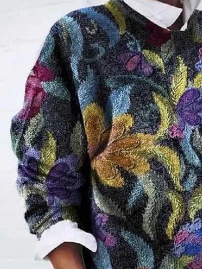Trendiger Bedruckter Pullover für Damen