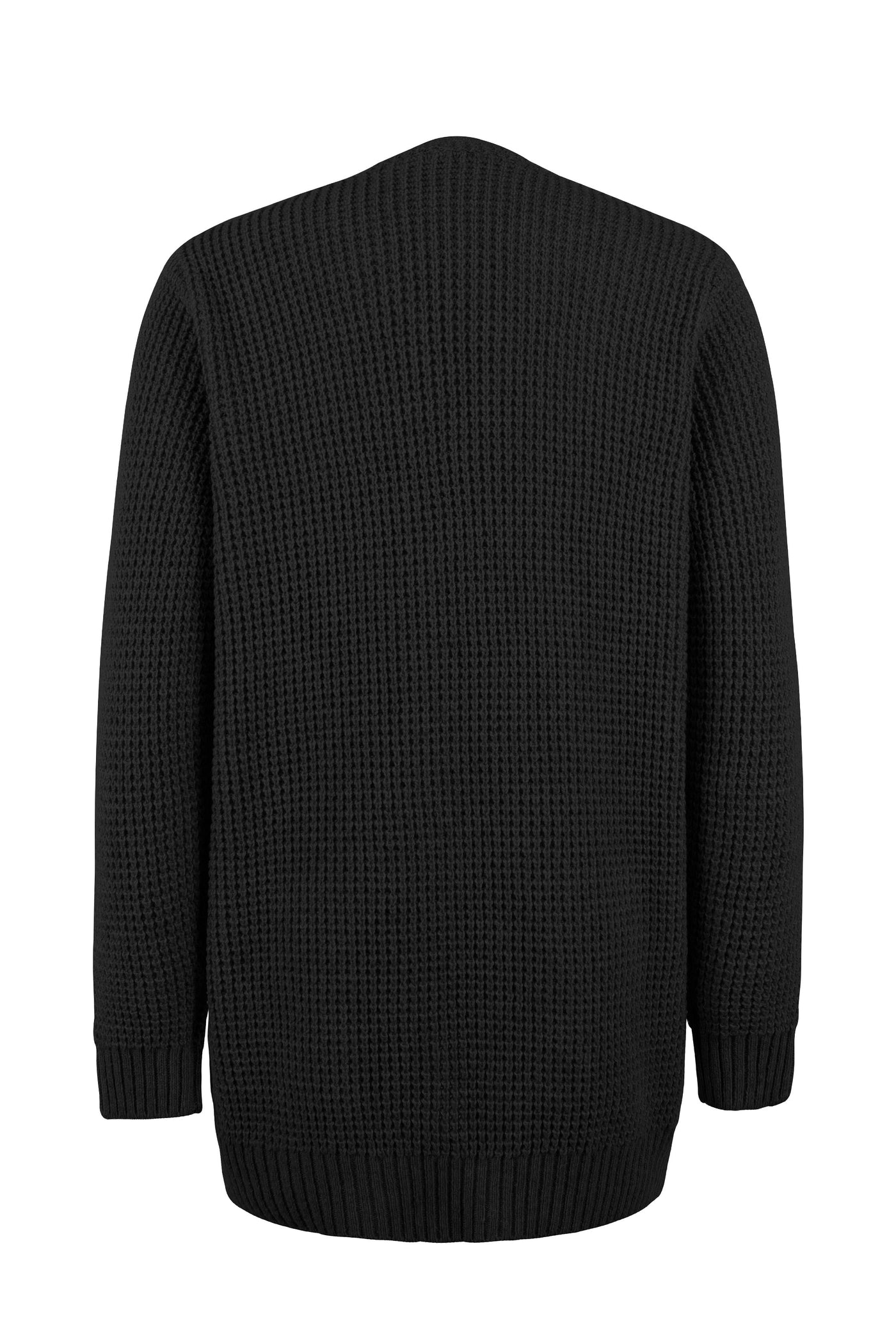 Lange Strickjacke mit Taschen für Frauen