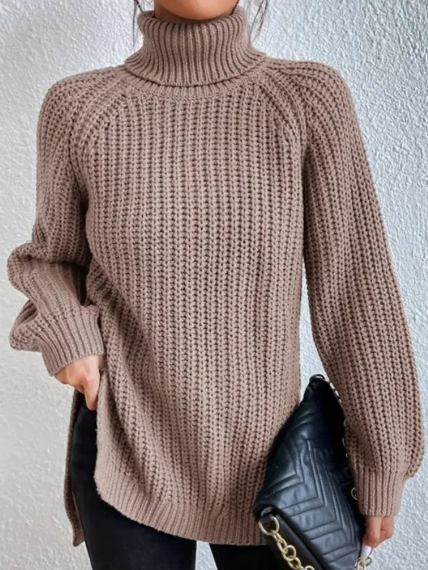 Kuscheliger Strick-Rollkragenpullover für Frauen