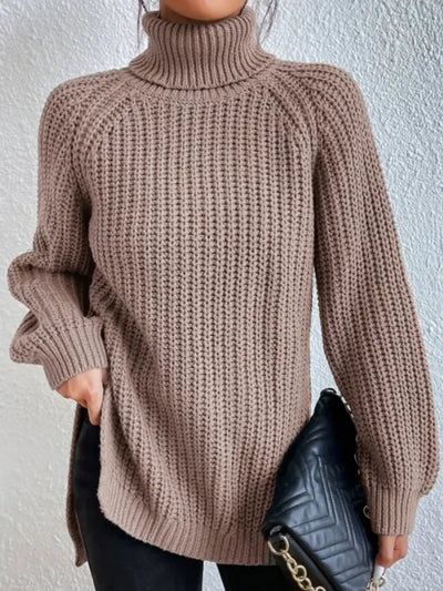 Kuscheliger Strick-Rollkragenpullover für Frauen