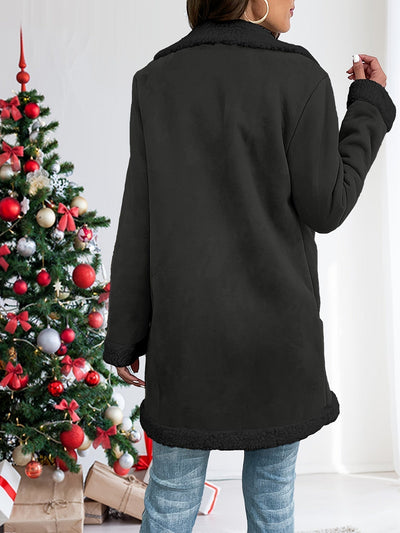 Mittellange Jacke mit Aufgesetzten Taschen für Damen