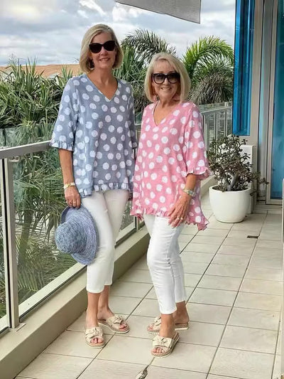 Annamaria® | Stylische Bluse mit V-Ausschnitt