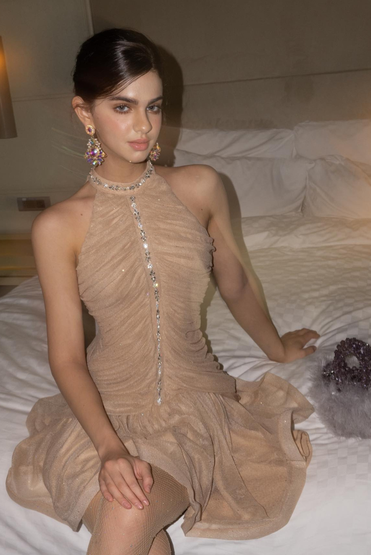 Tiwara™ | Minikleid mit Kristalldetails