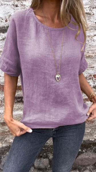 Adelgunda® | Bluse mit Rundhalsausschnitt