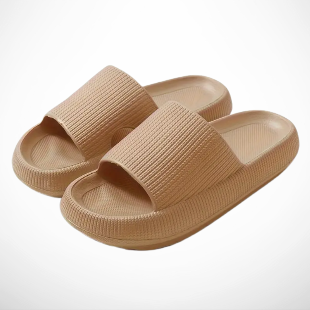 Slide-Sandale mit Strukturband | Extra-Sohle | Bequem & Modern