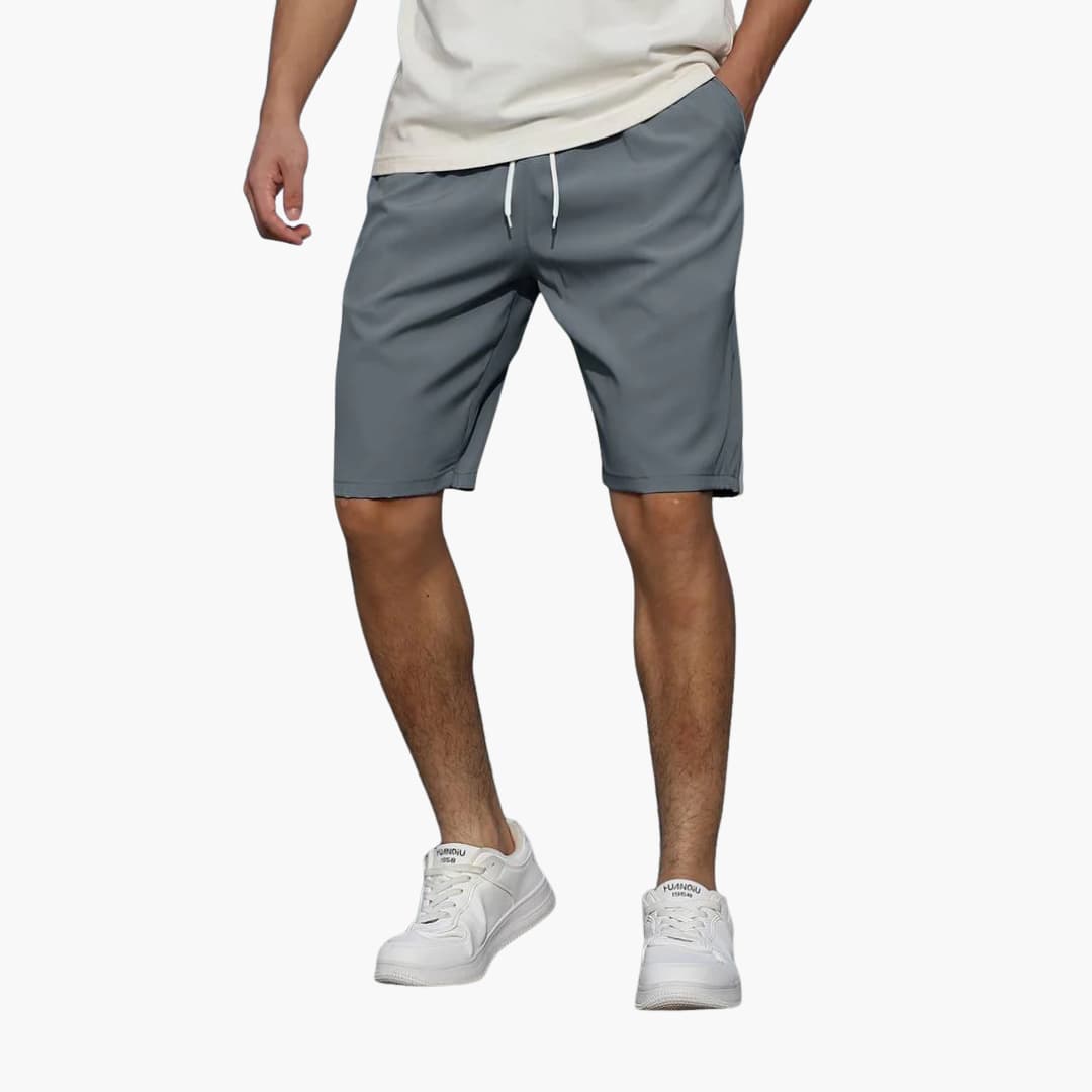 Lässige, knielange Herren-Sommer-Shorts mit Kordelzug