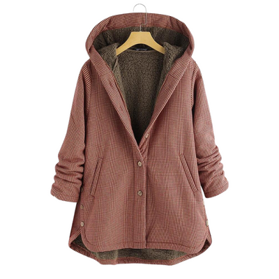 Karo Kuschel-Winterjacke für Damen
