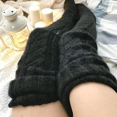 Gestrickte Kniestrümpfe für Damen