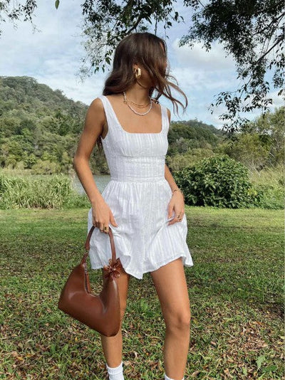 Sommerkleid mit Trägern | Figurbetonte Taille | Luftig & Feminin