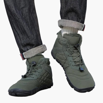 Herren Barfuß-Winterschuhe mit Isolierung und rutschfester Sohle