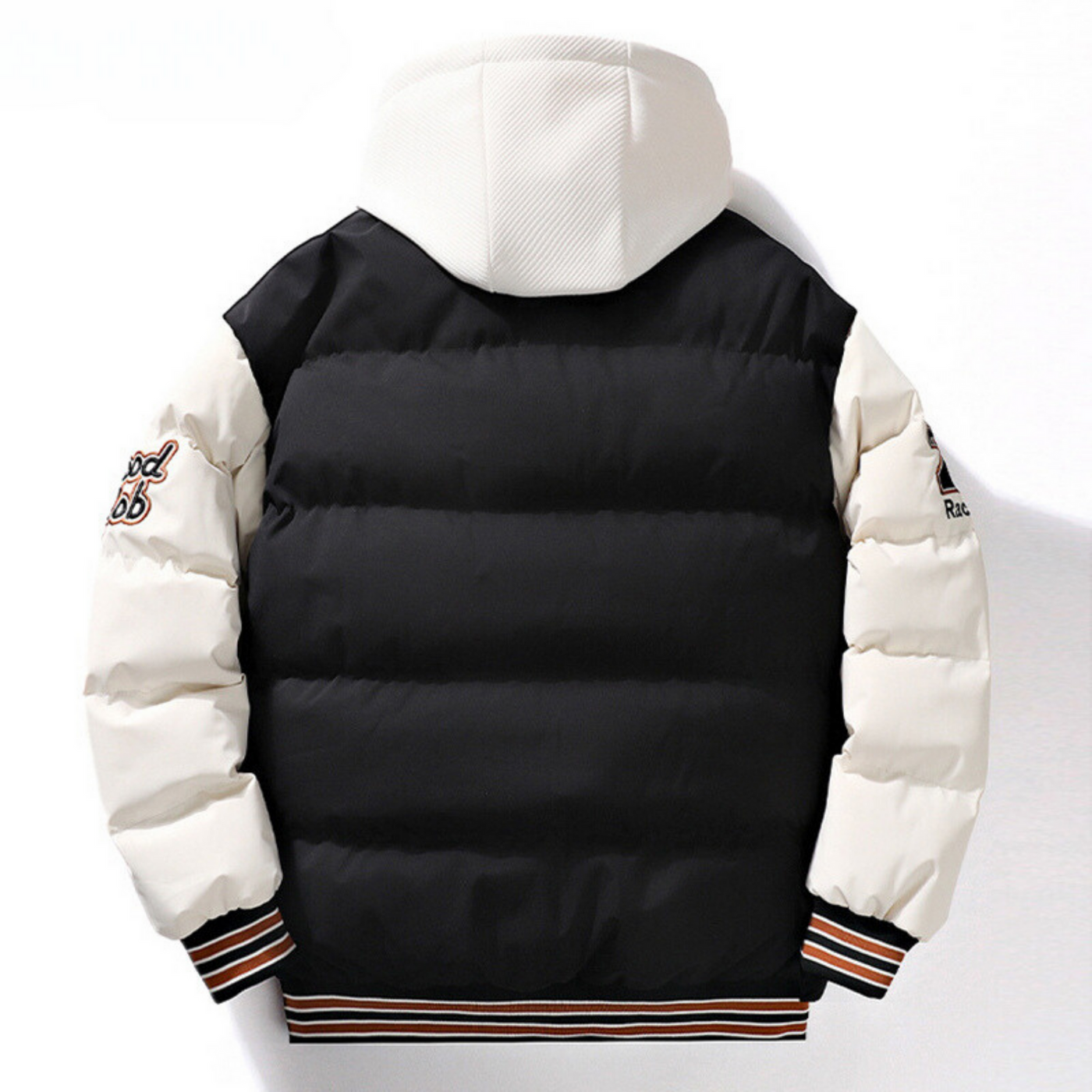 Stylische Bomberjacke mit Abnehmbarer Kapuze für Herren