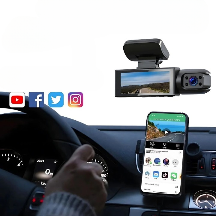 StrataCam - Fortgeschrittenes 320° Ultra-Weitwinkel Smart-Dashcam-System