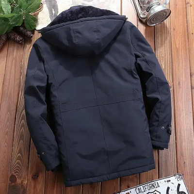 Wasserdichte Jacke mit Plüschpelz-Futter für Herren