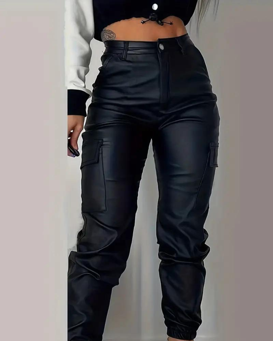 Baya® | Lässige schwarze Cargohose