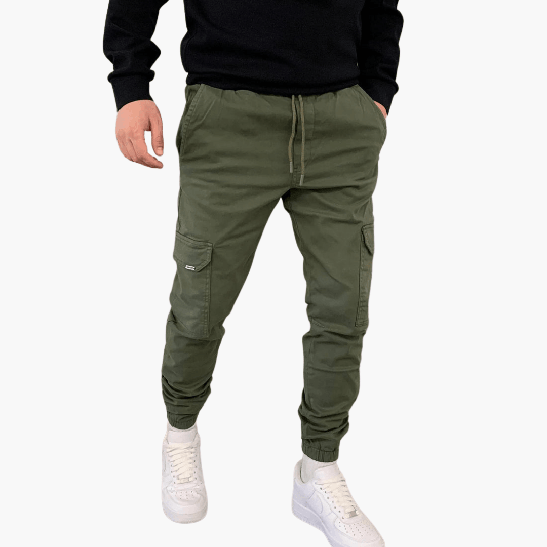 Cargohosen für Herren - Stylische Sommer-Baumwollhose mit Tasche