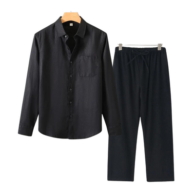 Herren Leinen Set im Old Money Stil, klassisch und stilvoll