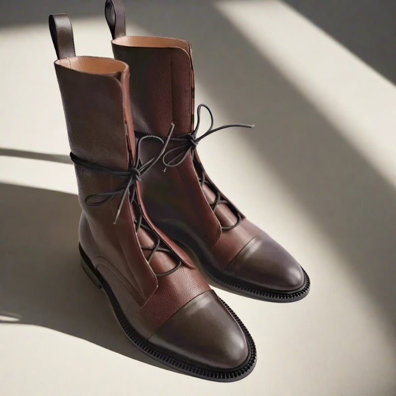 Sandalen für Damen - Vintage Sandalen mit Absatz für Sommer