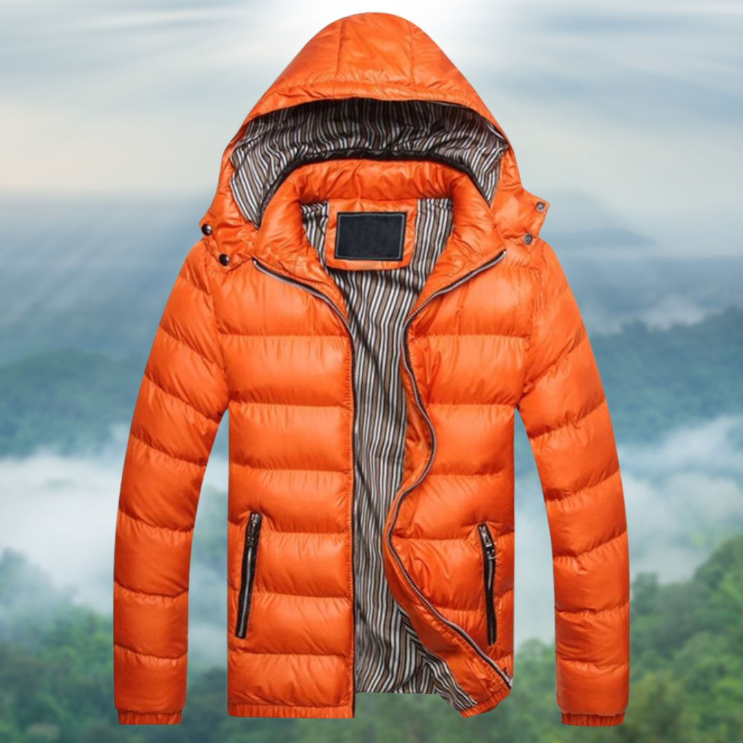 Winterjacke mit Kapuze und Seitentaschen für Herren