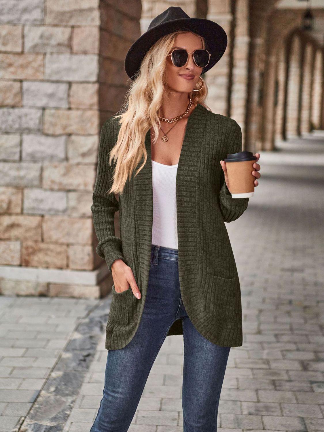 Kuschelige Winter-Strickjacke für Frauen
