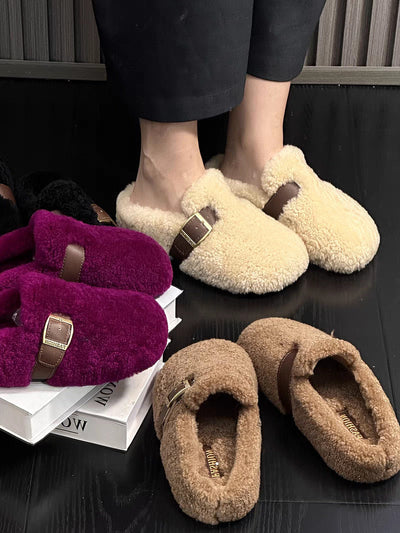 Zilvia – Warme Lammwoll Schuhe Im Märchenstil