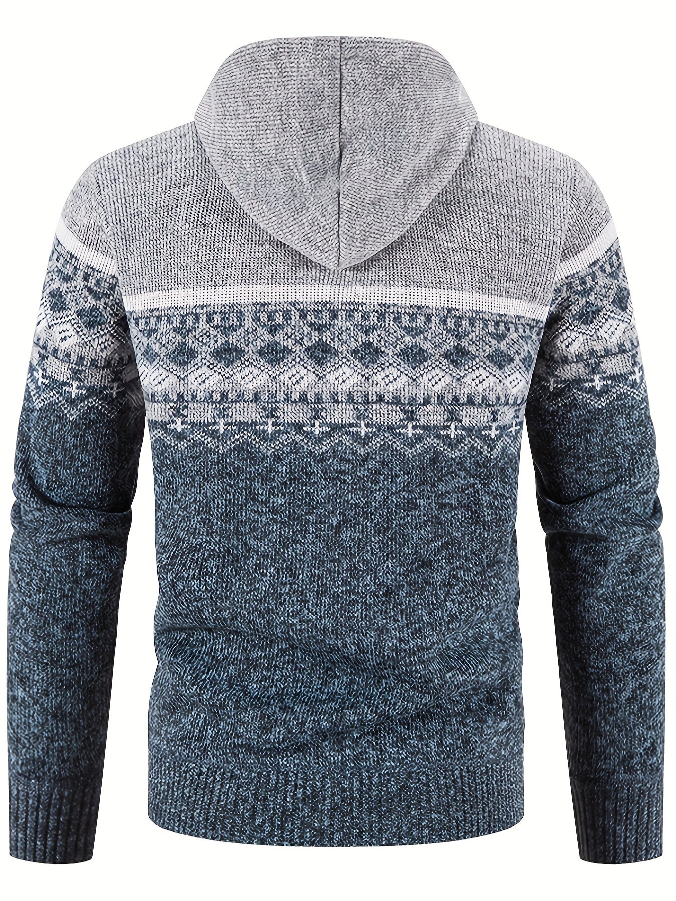Strick-Hoodie mit Rautenmuster für Herren