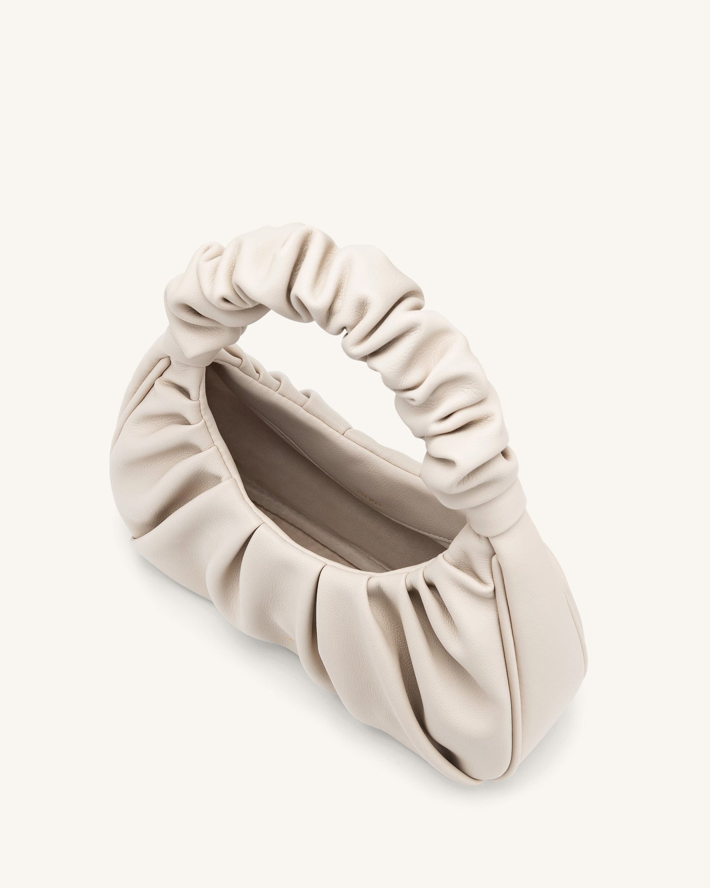 Handtasche mit Raffung | Halbmond-Form | Modisch & Modern