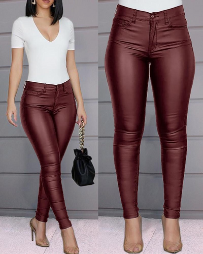 Trendige stretchige Skinny-Hose für Damen